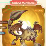 call of dragons best barbed manticore build