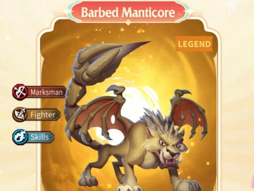 call of dragons best barbed manticore build