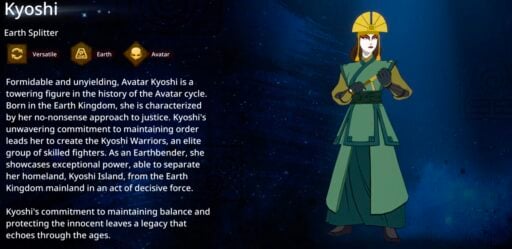 avatar realms collide best kyoshi build