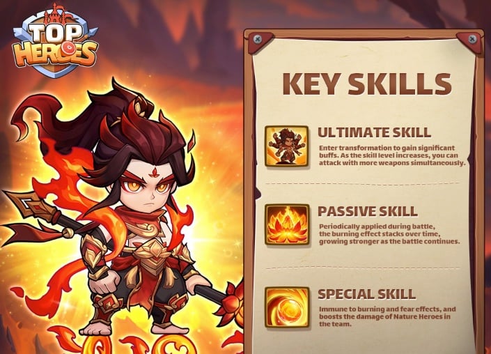 top heroes best ne zha build