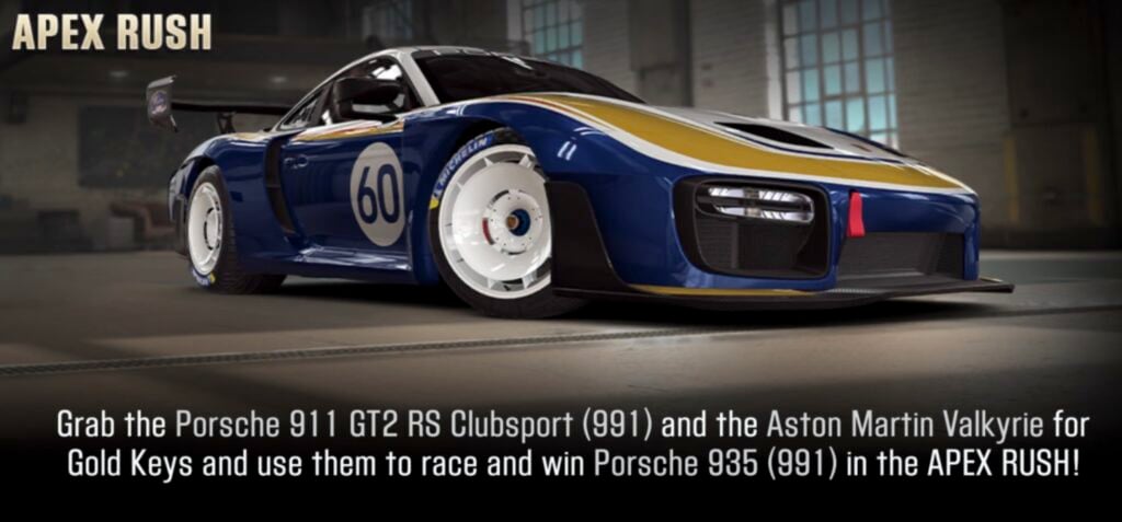 csr2 apex rush event guide