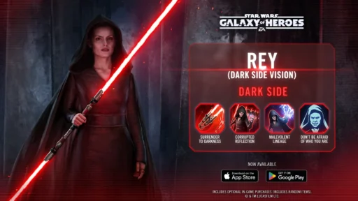 swgoh best rey dark side vision build