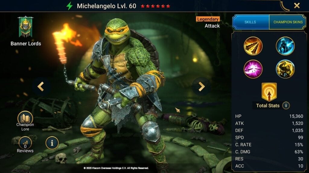 Best Michelangelo Builds in RAID Shadow Legends (PvE/PvP - with
