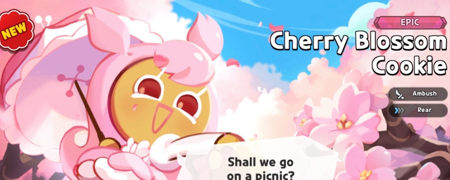 cherry blossom cookie build