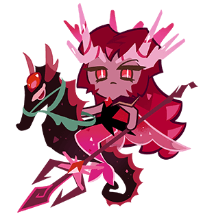 crimson coral cookie