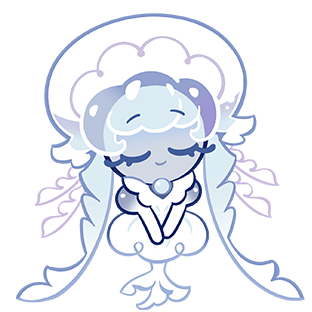 frilled jellyfish cookie