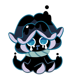 squid ink cookie