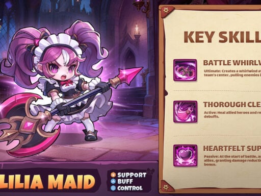 top heroes best lilia maid build