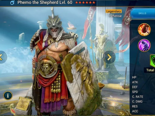 raid shadow legends best phemo build