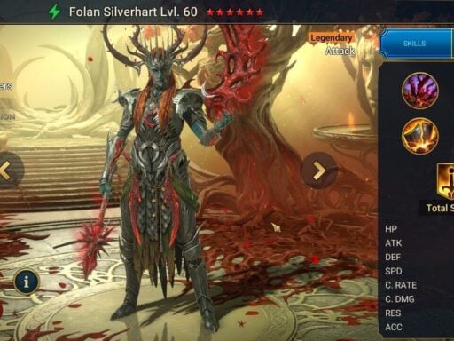 raid shadow legends best folan silvenhart build