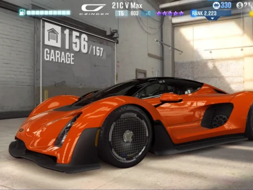 CSR2 Czinger 21C V Max best tune and shift pattern