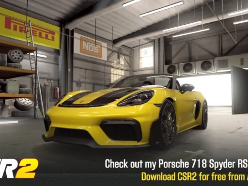 CSR2 Porsche 718 Spyder RS tune and shift pattern