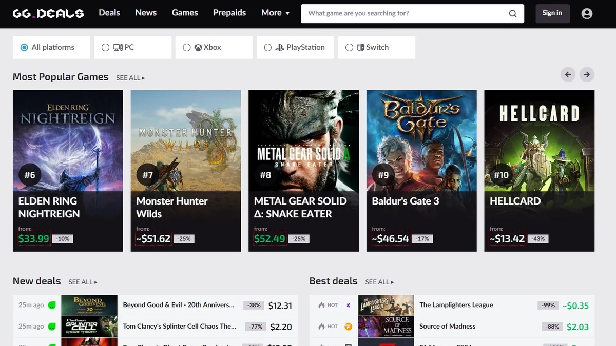 GG.deals – your ultimate guide to gaming deals