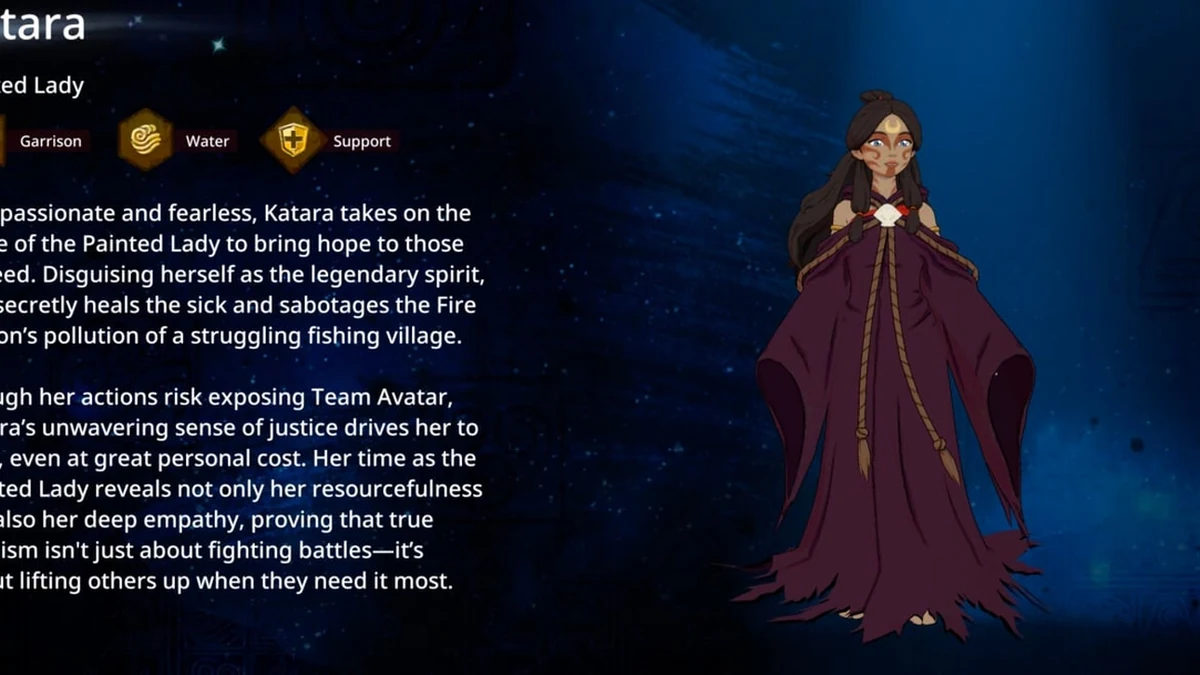 avatar katara painted lady build