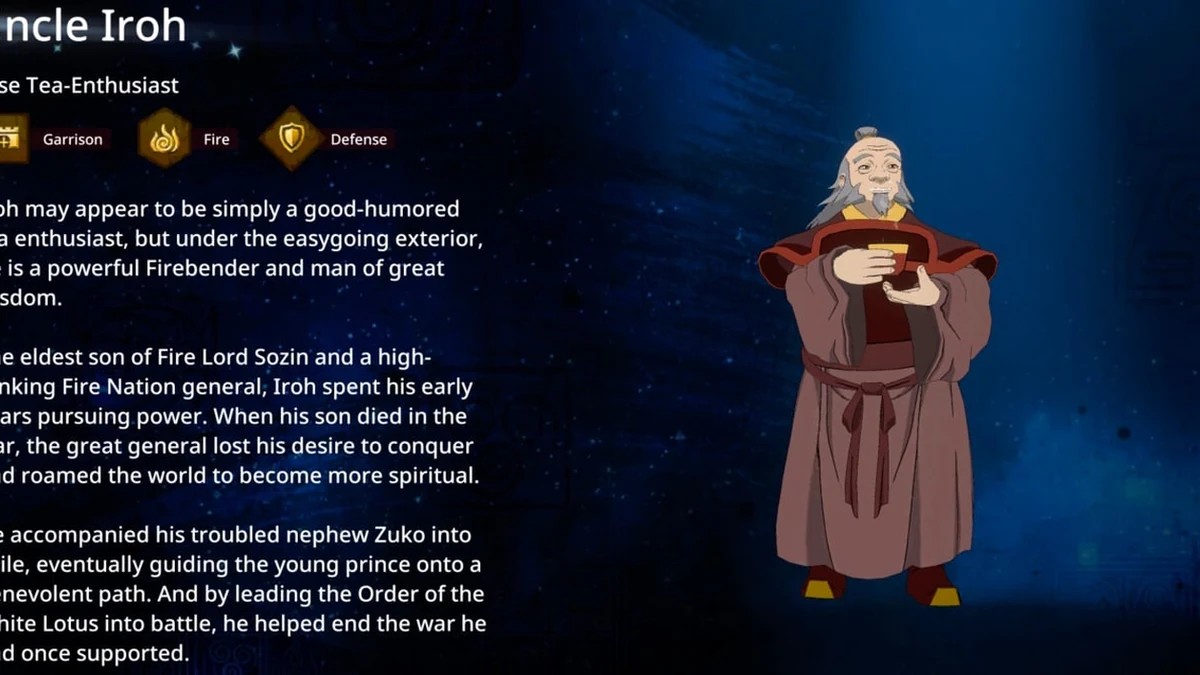 avatar realms collide best uncle iroh build