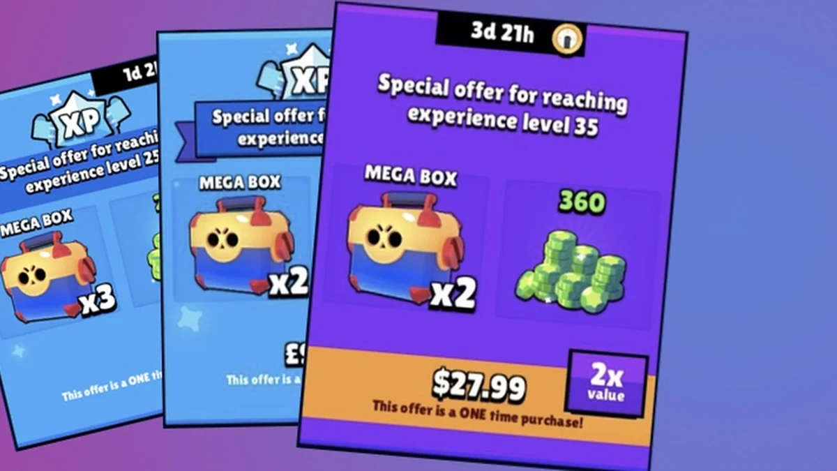 brawl stars level packs