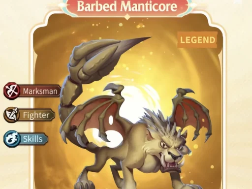 call of dragons best barbed manticore build