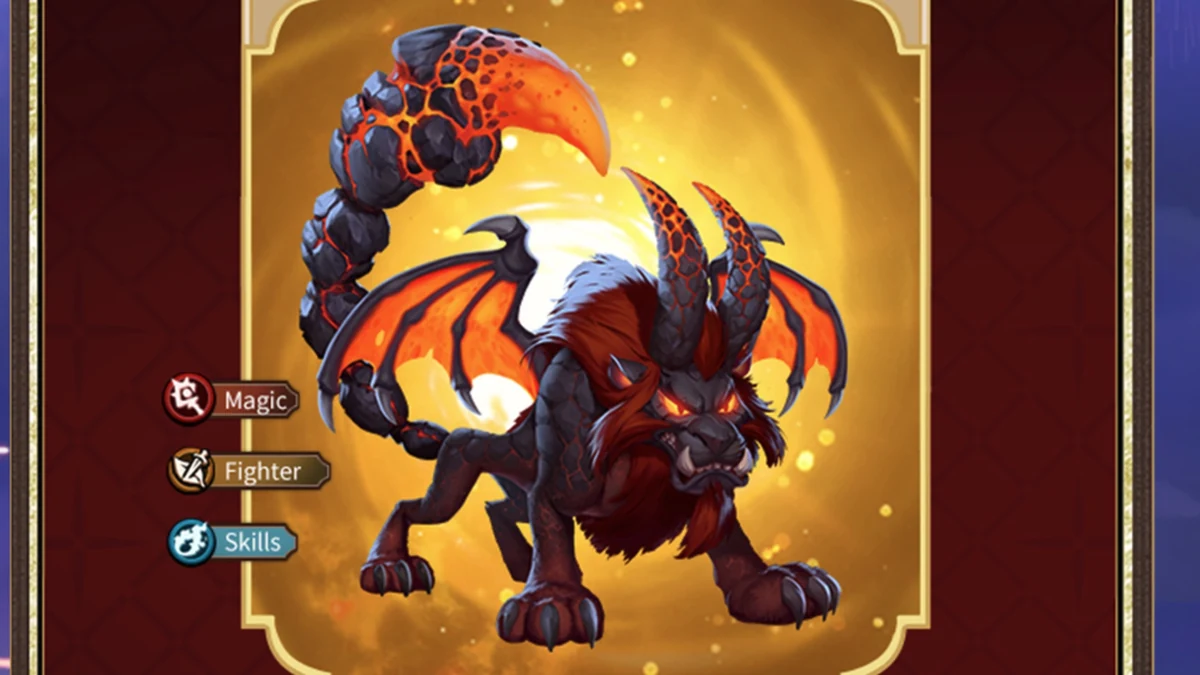 call of dragons best flaming manticore build