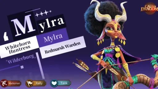 call of dragons best mylra build
