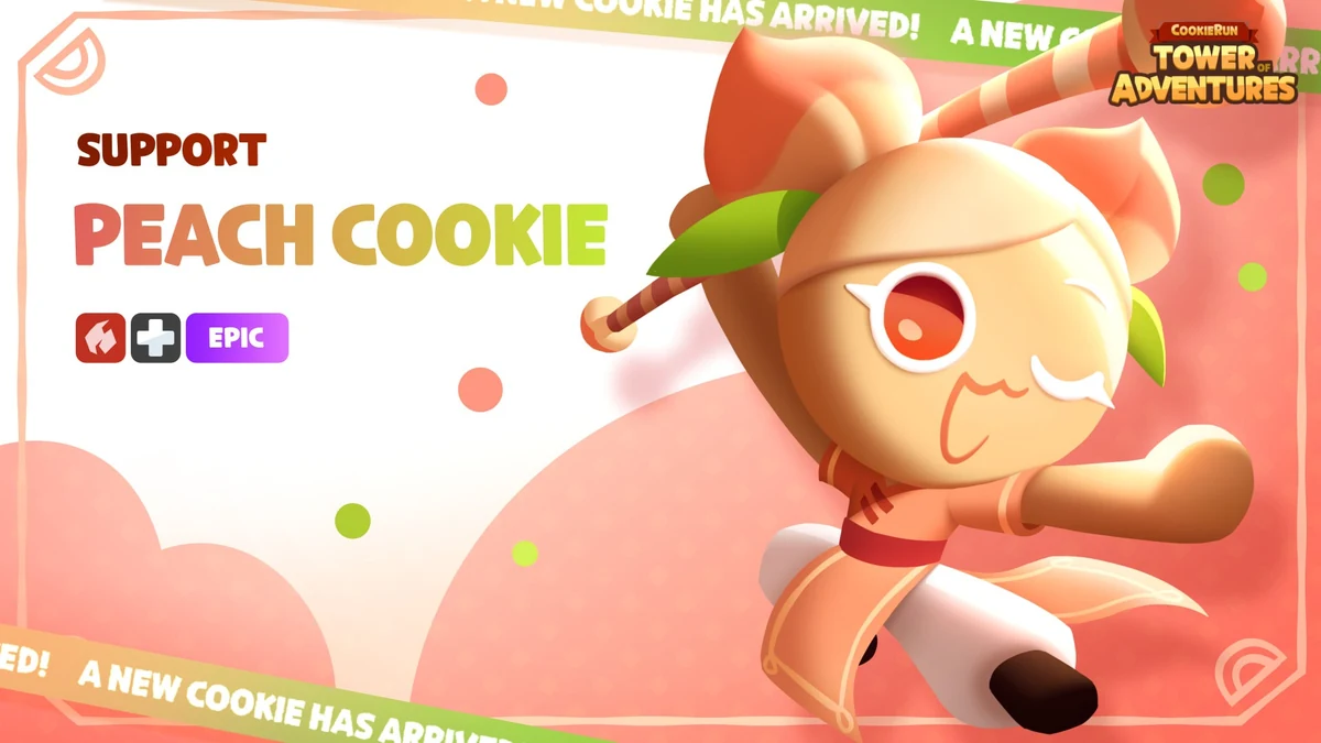 cookierun tower of adventures best peach cookie build