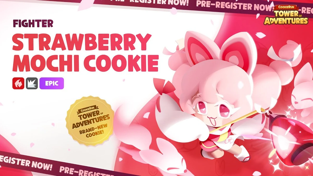 cookierun tower of adventures best strawberry mochi cookie buid