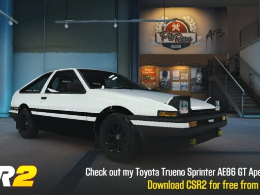 csr2 Toyota Trueno Sprinter AE86GT Apex tune and shift pattern