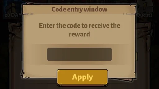 darkest afk enter code