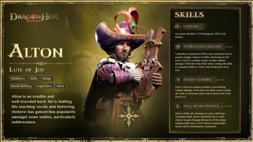 dragonheir best alton build