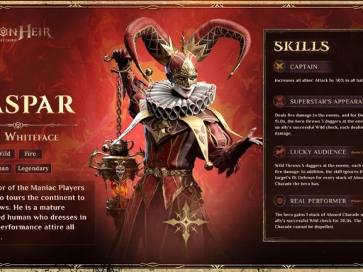 dragonheir best caspar build
