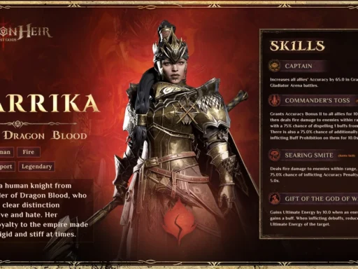 dragonheir best garrika build