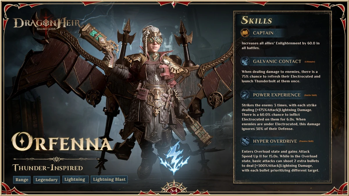 dragonheir best orfenna build