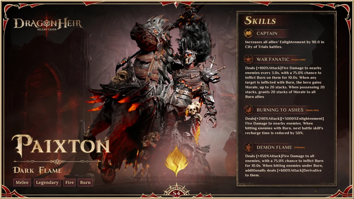 dragonheir best paixton build