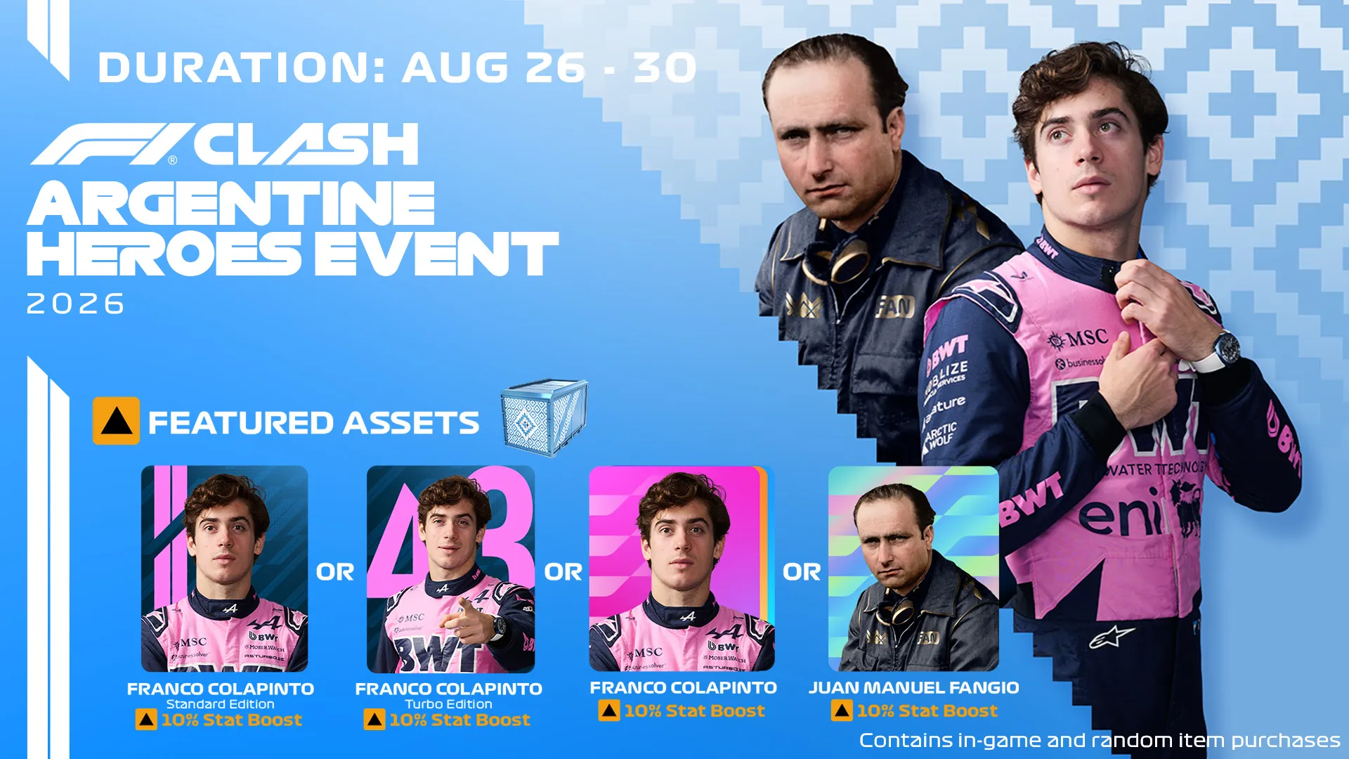 f1 clash featured assets