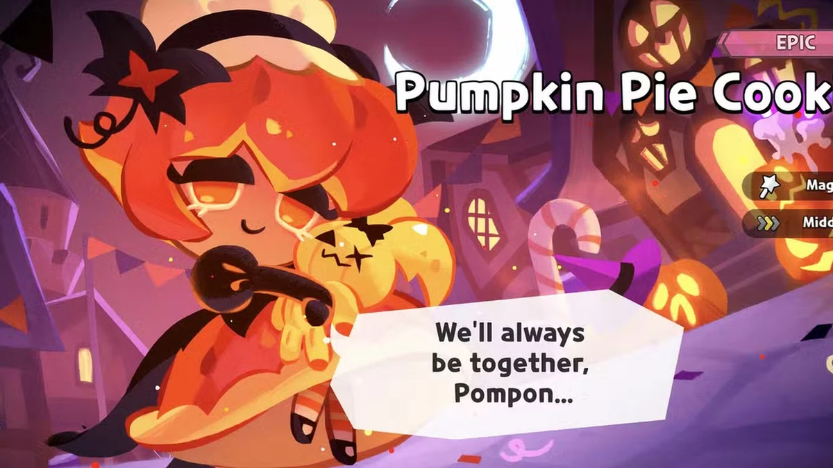pumpkin pie cookie build