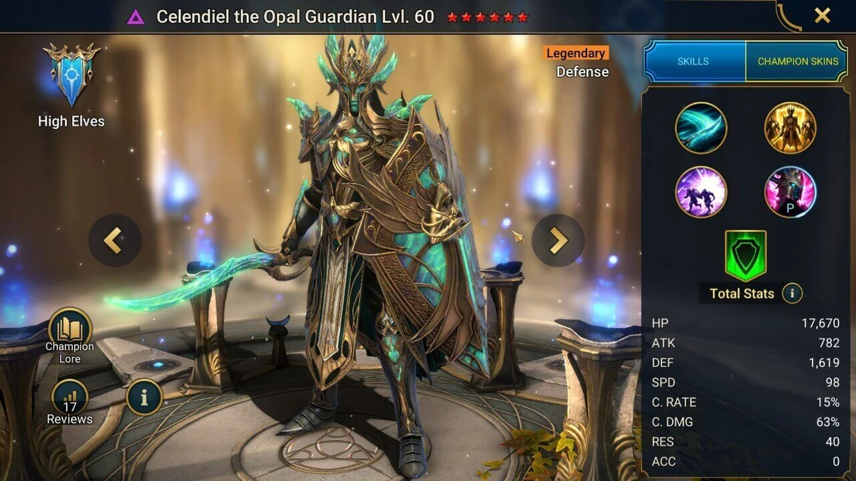 raid shadow legend best celendiel build