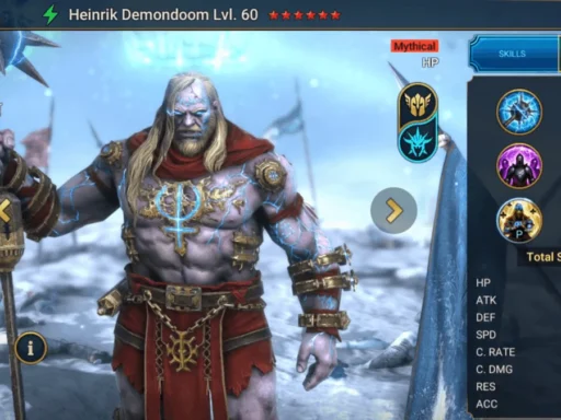 raid shadow legend best heinrik demondoom alt build