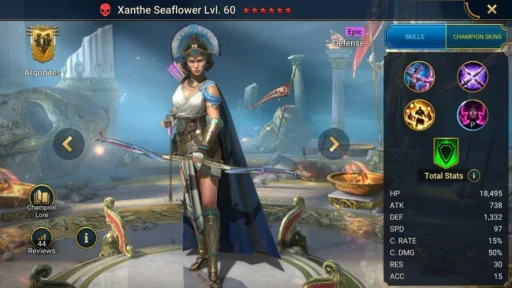 raid shadow legend best xanthe seaflower build