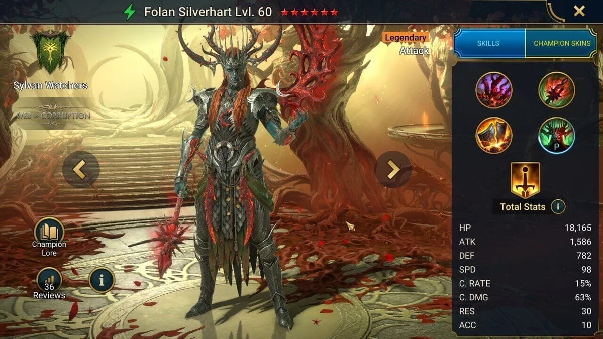 raid shadow legends best folan silvenhart build
