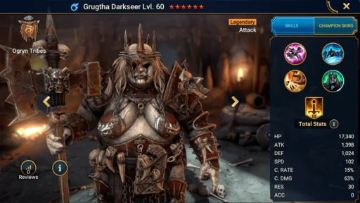 raid shadow legends best grugtha darkseer build