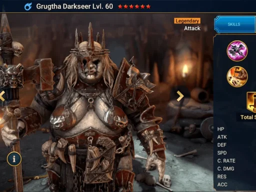 raid shadow legends best grugtha darkseer build