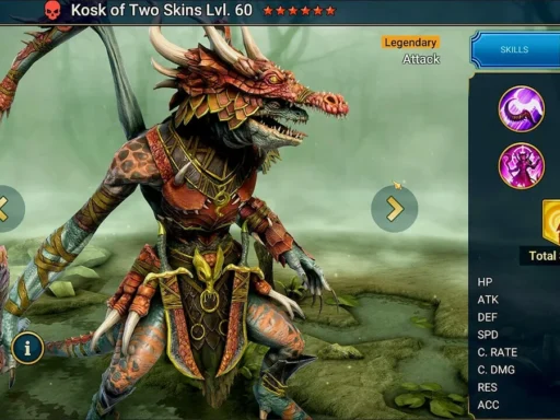 raid shadow legends best kosk build