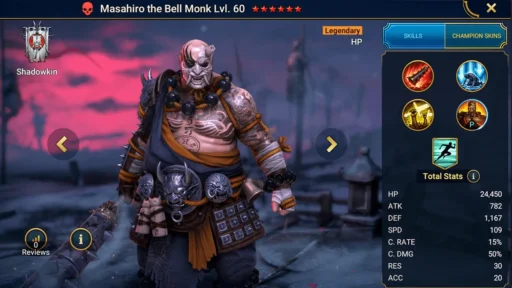 raid shadow legends best masahiro build