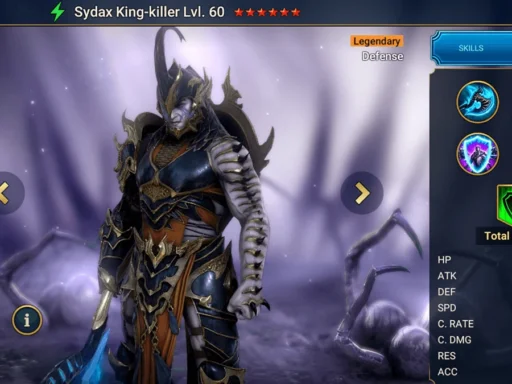 raid shadow legends best sydax build