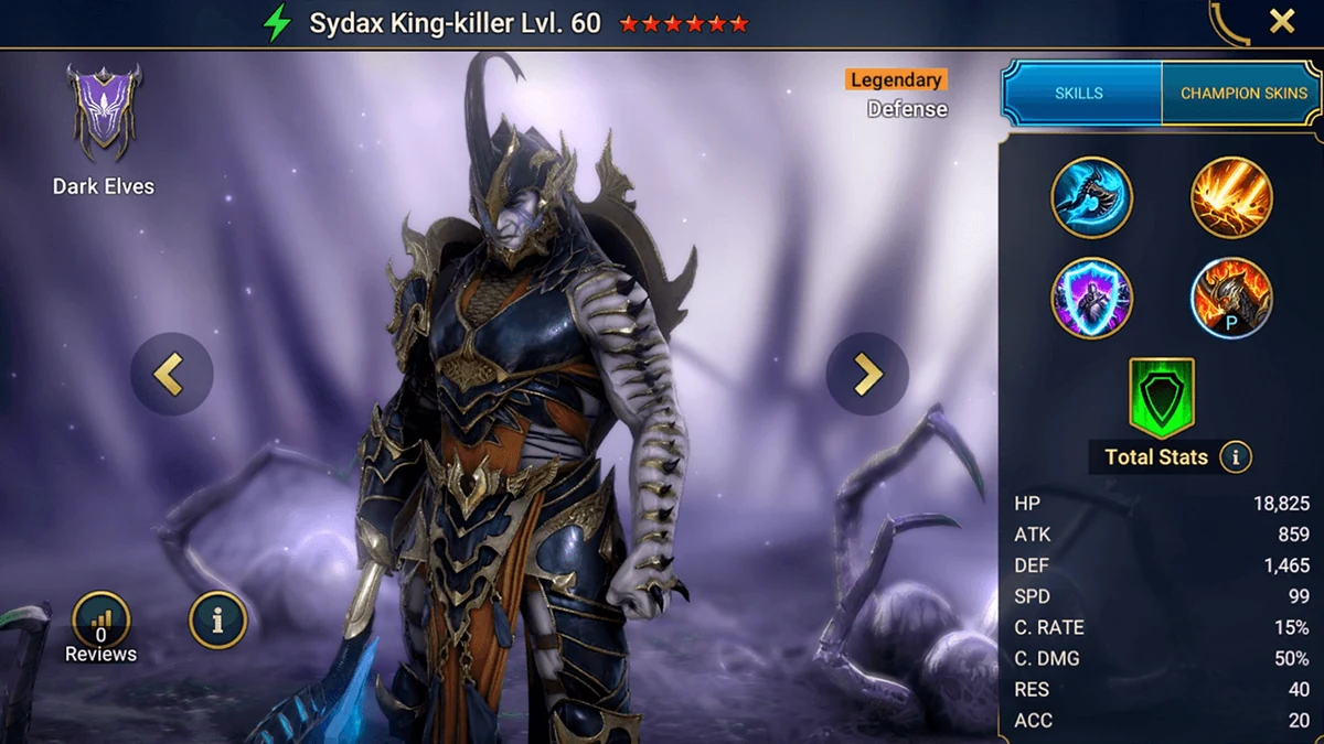 raid shadow legends best sydax build