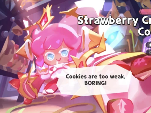 strawberry crepe cookie build