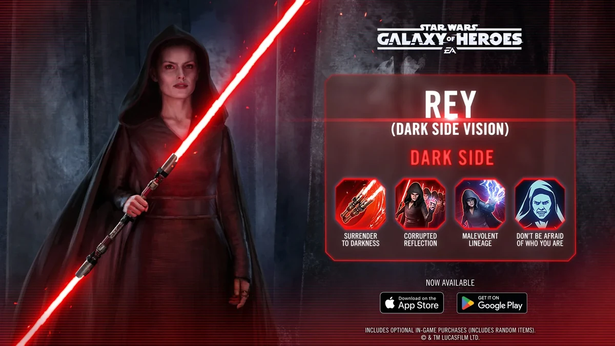 swgoh best rey dark side vision build