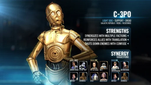 swgoh c-3po best build