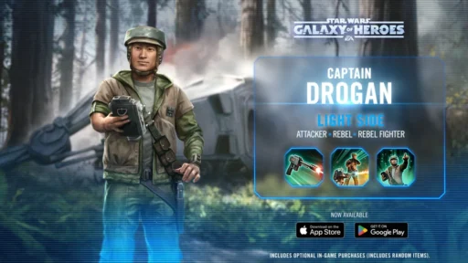 swgoh captain drogan best build