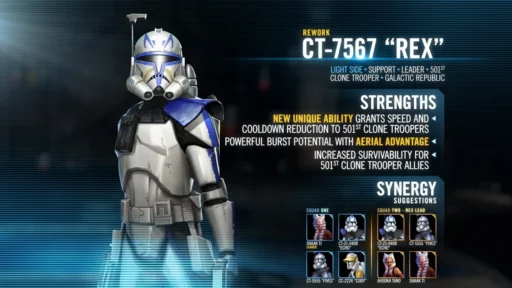 swgoh ct-7567 rex best build