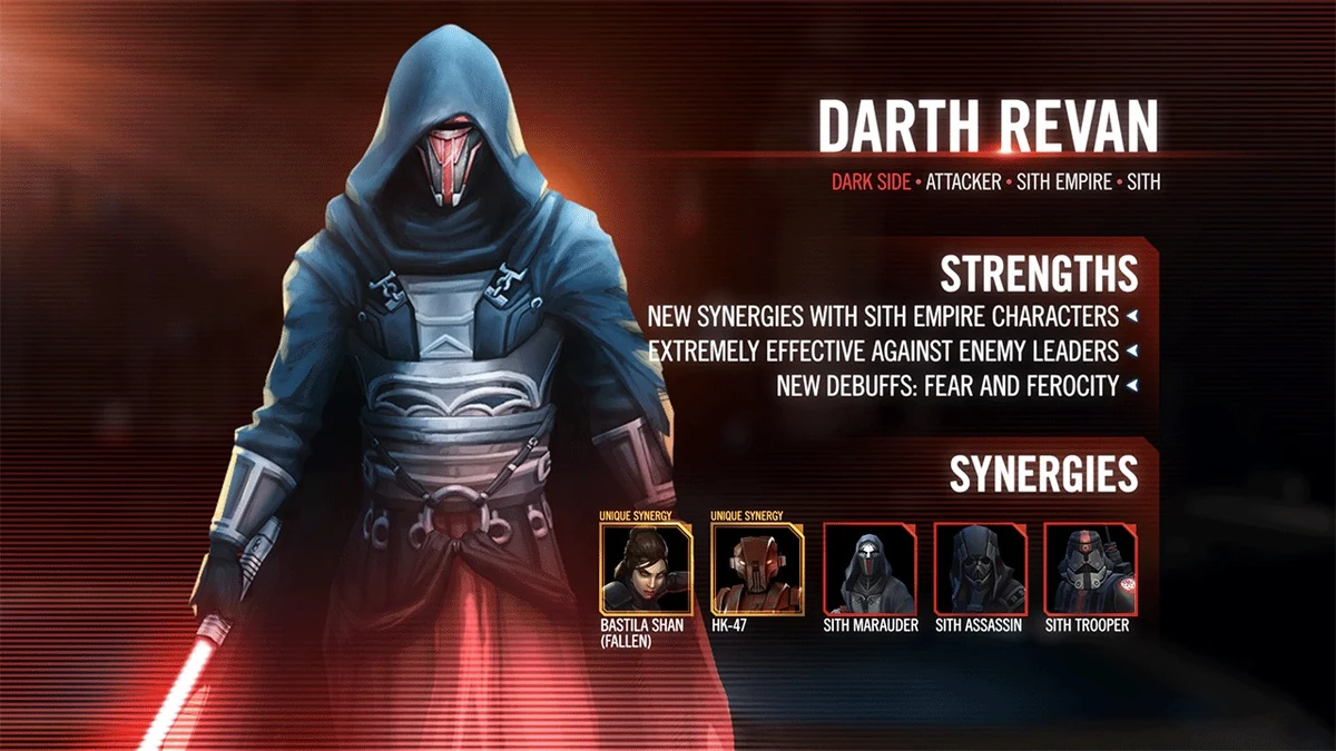 swgoh darth revan best build